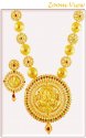  [ Gold Designer Sets > 22K Gold Temple Patta Haar Set  ]