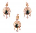  [ Precious Stone Pendant Sets > 22k Designer Changeable Stones Set  ]