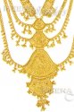 Details [ Bridal Necklace Sets > 22 Kt Gold Bridal Necklace with Long Earrings  ]