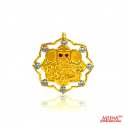 22 Kt Gold Lord Ganesh Pendant - Click here to buy online - 568 only..