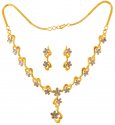 22kt Gold Light Necklace Set - Click here to buy online - 2,390 only..