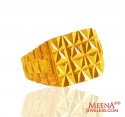 22k Gold Mens Ring - Click here to buy online - 590 only..