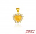 22Kt Gold Pendant with Initial (E) - Click here to buy online - 303 only..