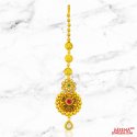 22Kt Gold Antique Maang Tikka