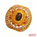 22K Gold Fancy Stone Ring - Click here to buy online - 1,220 only..