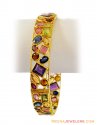 22Kt Bangle With Precious Stones - Click here to buy online - 3,355 only..