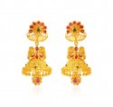 22kt Gold Traditional Earrings - Click here to buy online - 1,780 only..