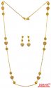 22 Karat Gold Necklace Set - Click here to buy online - 1,767 only..
