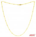 22Kt Gold MultiTone Chain (18 inch) - Click here to buy online - 777 only..