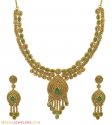 22K Designer Emerald Diamond Set - Click here to buy online - 27,631 only..