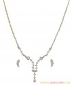 Genuin Diamond Necklace Set - Click here to buy online - 10,154 only..