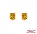22Kt Gold Clip On Earrings - Click here to buy online - 440 only..