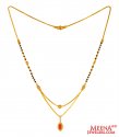  22K Gold CZ Mangalsutra  - Click here to buy online - 944 only..