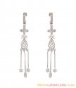 White Gold Fancy Earrings 18K  - Click here to buy online - 1,370 only..