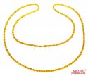 22 Kt Hollow Rope Chain (26 Inches) - Click here to buy online - 714 only..