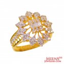 22Kt Gold and CZ Designer Ring