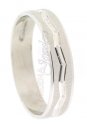 Click here to View - 18 Kt White Gold Designer Wedding Band 