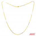 22Kt Gold Two Tone Fancy Chain - Click here to buy online - 608 only..