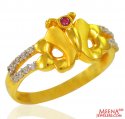 22K Gold Beautiful Ladies Ring  - Click here to buy online - 393 only..