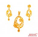 22Kt Gold Fancy Pendant Set