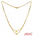 22Kt Gold Layered Mangalsutra - Click here to buy online - 1,141 only..