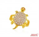 22 K Gold  CZ Ladies Ring - Click here to buy online - 750 only..