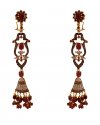 22Kt Gold Antique Long Earrings - Click here to buy online - 3,235 only..