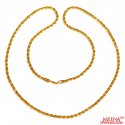 22 Kt Gold Rope Chain - Click here to buy online - 2,505 only..