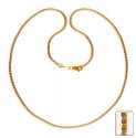 22Kt Gold Two Tone Chain 20In - Click here to buy online - 1,084 only..