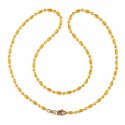 22k 2 Tone Rice Balls Chain  - Click here to buy online - 1,158 only..