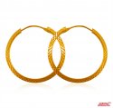 22Kt Gold Hoop Earrings - Click here to buy online - 550 only..