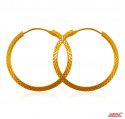 22Kt Gold Hoop Earrings - Click here to buy online - 554 only..