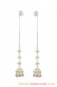 22K White Plated Sui Dhaga Earrings - Click here to buy online - 1,092 only..