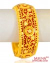 22 Kt Gold Meena Kada 1 Pc - Click here to buy online - 4,914 only..