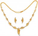 Click here to View - 22kt Gold Light Necklace Set 