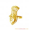 22K Gold Peacock Ring - Click here to buy online - 251 only..