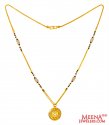 22Kt Gold Signity Mangalsutra  - Click here to buy online - 1,159 only..