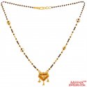 22K Gold Three Tone Mangalsutra - Click here to buy online - 1,130 only..