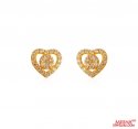 22k Gold CZ Earrings - Click here to buy online - 291 only..