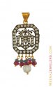 Gold Allah Pendant with Precious Stones - Click here to buy online - 802 only..