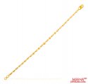 22Kt Gold TwoTone Pearl Bracelet - Click here to buy online - 590 only..