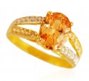 22Kt Gold Topaz Ring - Click here to buy online - 429 only..