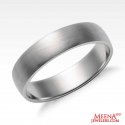 18 Kt White Gold Wedding Band - Click here to buy online - 560 only..