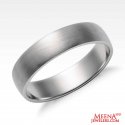 18 Kt White Gold Wedding Band - Click here to buy online - 641 only..