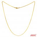 22Kt Gold Plain Chain - Click here to buy online - 459 only..