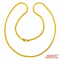 22 kt Gold Chain (18 inc) - Click here to buy online - 1,036 only..