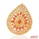 22Kt Rose Gold Ladies Ring - Click here to buy online - 1,002 only..