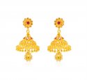  22kt Gold Jhumkhi Earrings - Click here to buy online - 1,567 only..
