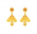  22kt Gold Jhumkhi Earrings - Click here to buy online - 1,995 only..