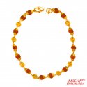 22 Karat Gold Rudraksh Bracelet - Click here to buy online - 910 only..